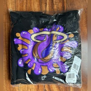 NWT New Era Miami Heat Purple Splash Drip Sweater In Large
